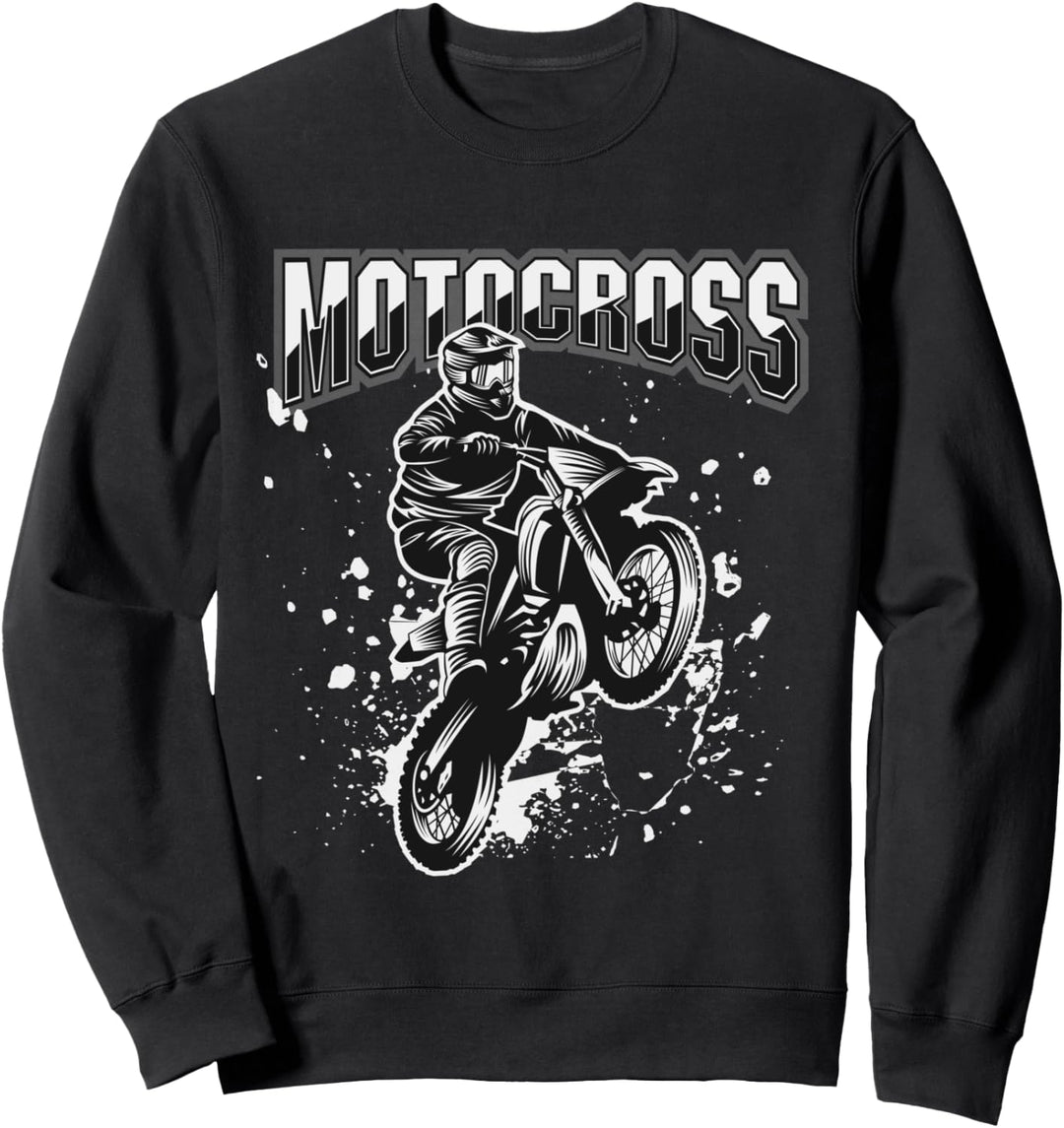 Retro Vintage Biker Motocross Motorcycle Bike Motorräder Sweatshirt