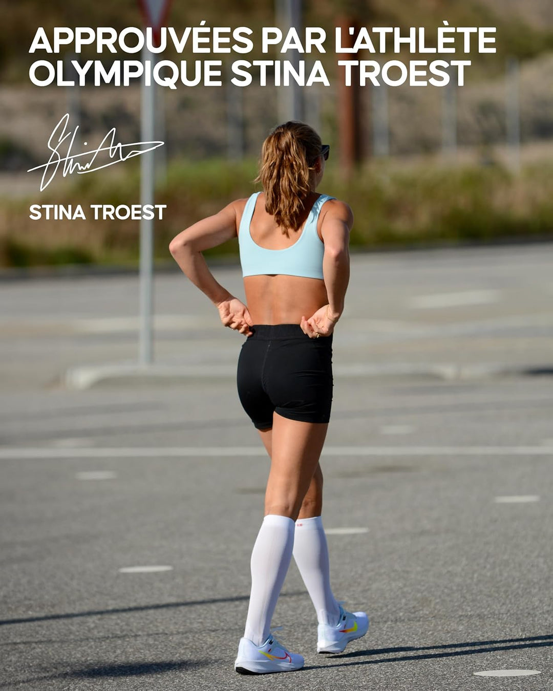 DANISH ENDURANCE Kompressionsstrümpfe, 21-26 mmHg, Sport Kompressionssocken, Stützstrümpfe, Thrombos