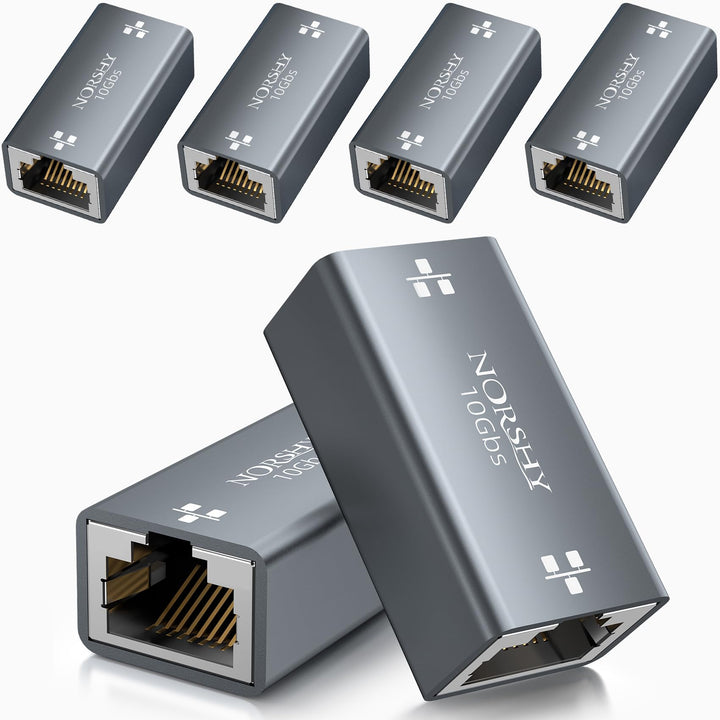 RJ45 Kupplung LAN Kabel Verlängerung LAN Verbinder 10 Gigabit, Netzwerkkabel Verbinder, RJ45 Koppler
