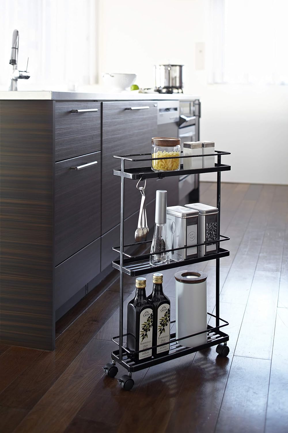 Storage Cart - Tower - black Schwarz, Schwarz