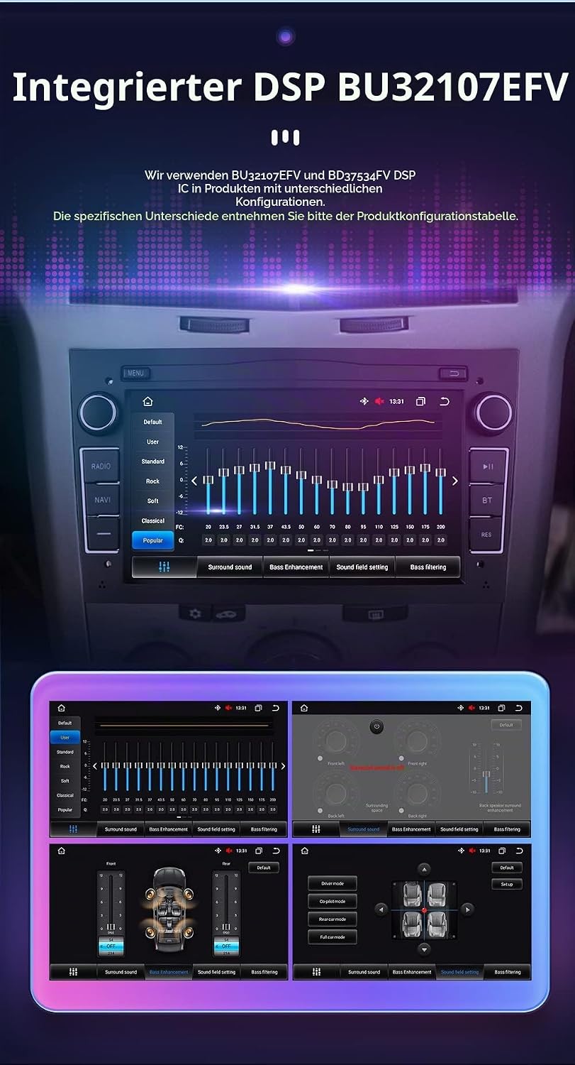 HIZPO 7 Zoll Auto Audio Stereo Doppel Din In Dash für Opel Vauxhall Corsa Vectra Astra Unterstützung