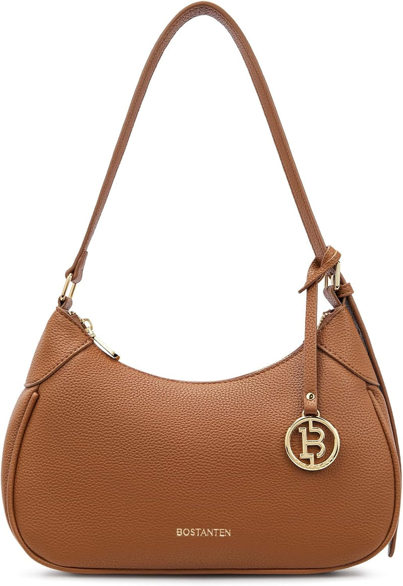 BOSTANTEN Damen Henkeltaschen Klein Handtaschen Schultertasche für Frauen Shopper Tasche Braun, Brau