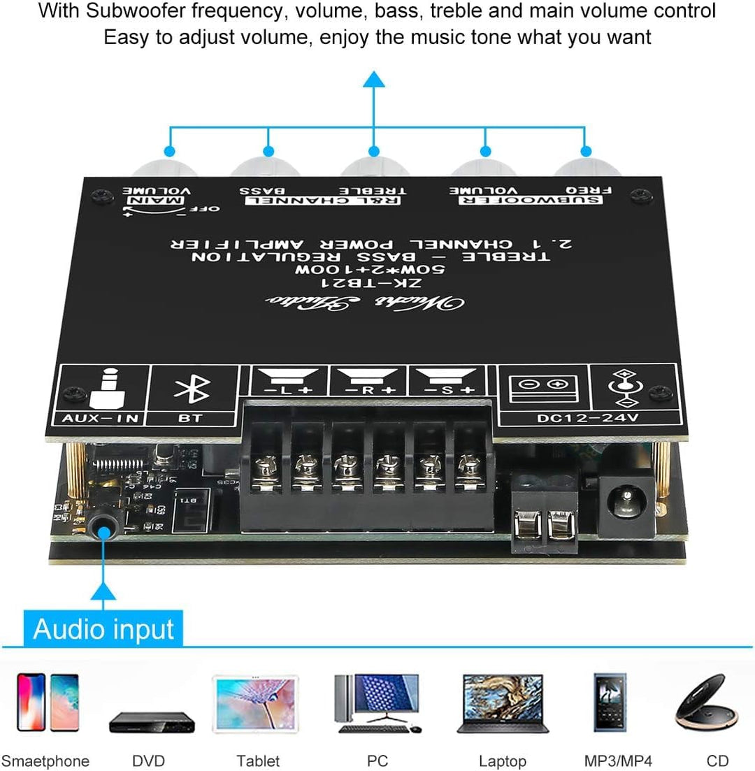 Bluetooth Verstärker Modul Hifi Stereo - 2.1 Audio Amplifier Board TPA3251 Mini Digital Tuner Endstu