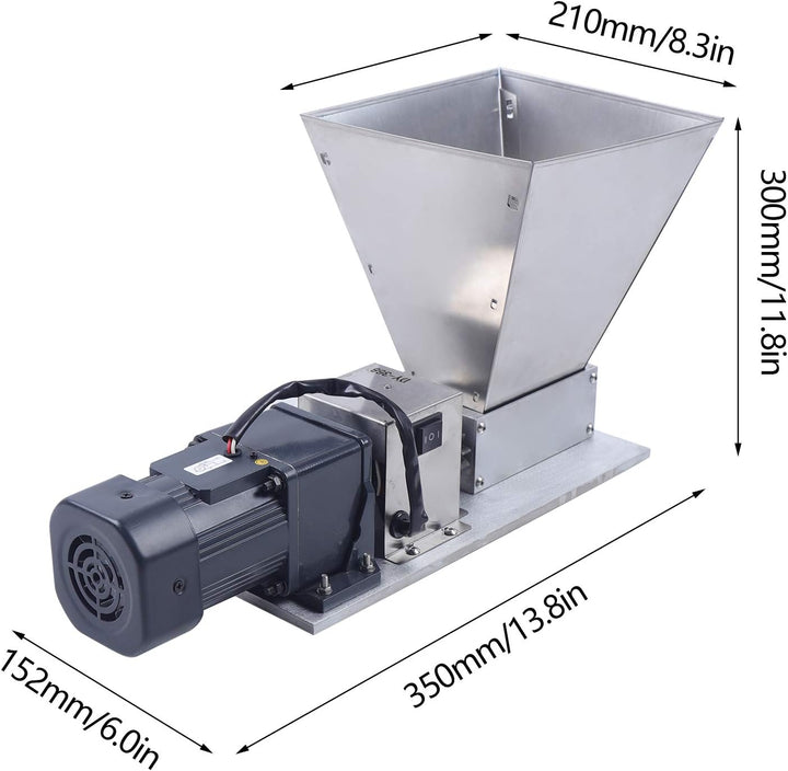 RainWeel Elektrisch Getreidemühle Malzmühle Korn Schleifer Edelstahl Maismühle