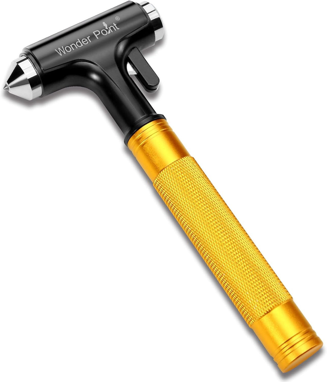 WONDER POINT Premium Auto Sicherheitshammer, Notfall-Fluchtwerkzeug Mit Autofensterbrecher Und Siche