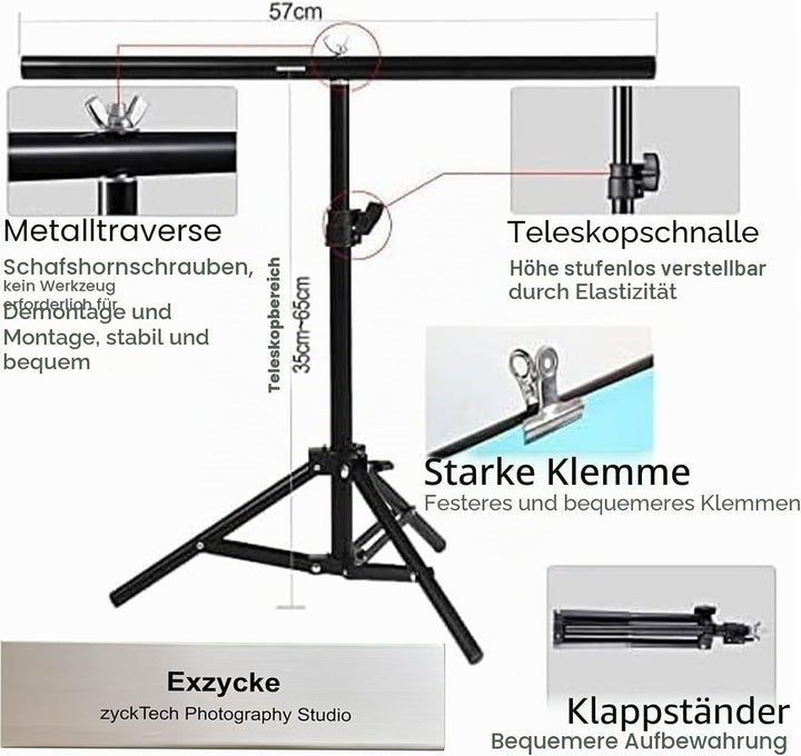 3D-Fotografie-Hintergrund mit Ständer, doppelseitig, 86,4 x 58,4 cm, 7 Stück, 14 Muster, Requisiten