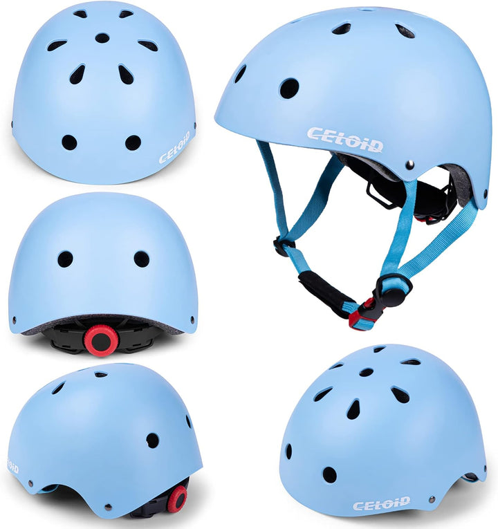 Kinder Fahrradhelm, Kleinkind Skateboard Helme für Alter 3-5-8-10-16 Jahre Jungen Mädchen, verstellb