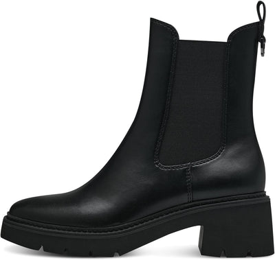 Tamaris Damen Chelsea Boots, Frauen Stiefeletten,TOUCHit-Fussbett 37 EU Schwarz, 37 EU Schwarz