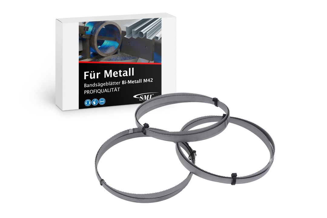 3er SET Bandsägeblatt Bi-Metall M42 Abmessung 1435 x 13 x 0,65 mm 8/12 ZpZ z.B. für Güde MBS 125 V S