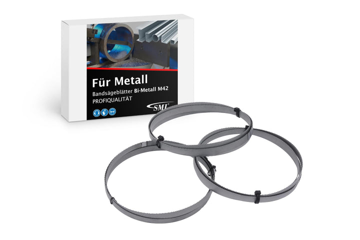 3er SET Bandsägeblatt Bi-Metall M42 Abmessung 1435 x 13 x 0,65 mm 8/12 ZpZ z.B. für Güde MBS 125 V S