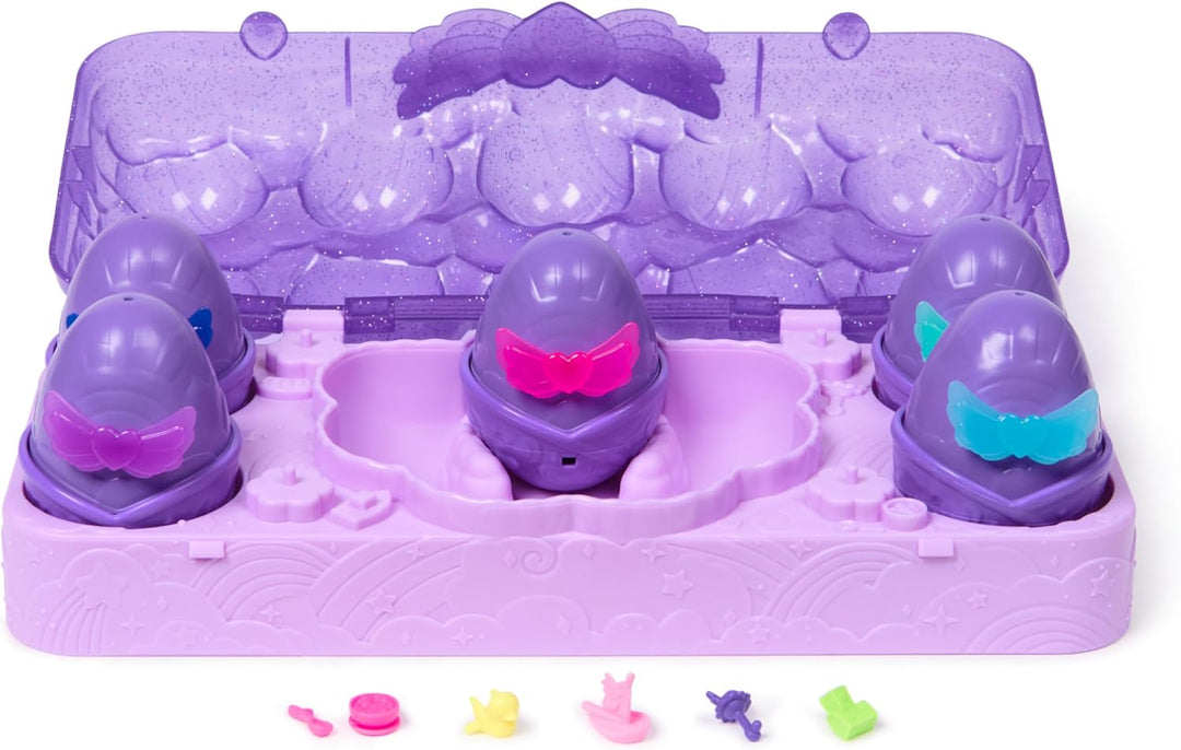 Hatchimals Alive Neon Rainbow Eierkarton Spielset - mit 5 selbstschlüpfenden Eiern und 11 Accessoire