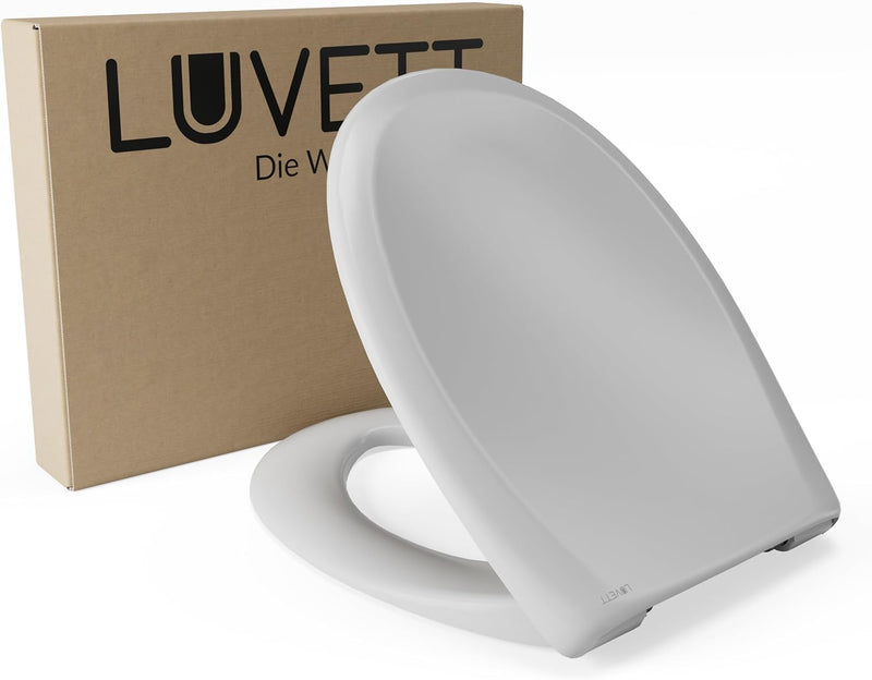 LUVETT® Toilettendeckel mit Absenkautomatik C770 oval, WC-Sitz mit 3 Befestigungsvarianten zur Wahl,