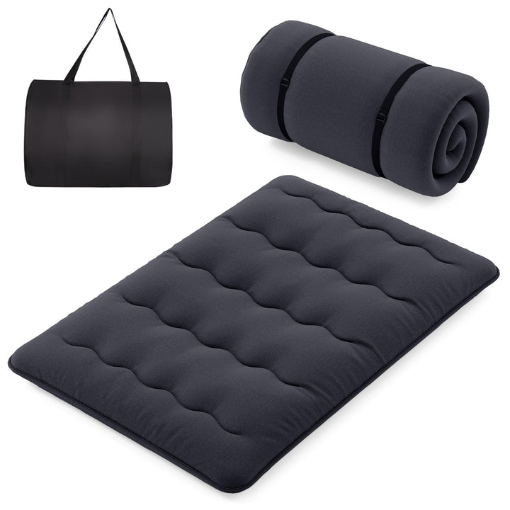 COSTWAY Japanische Futon Matratze, Tatami-Matte, Bodenmatratze, Klappmatratze mit waschbarem Bezug,