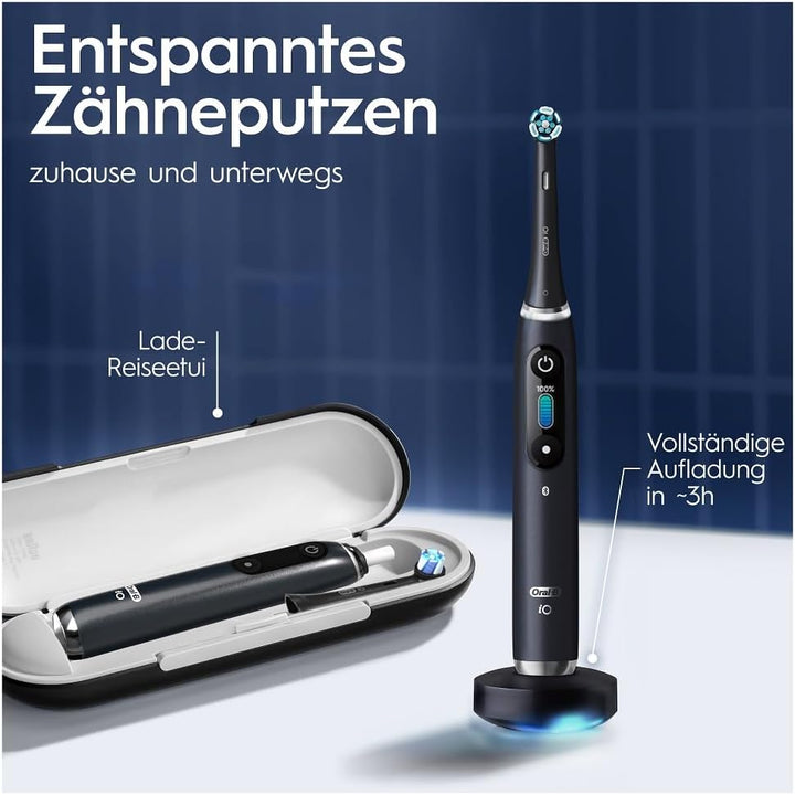 Oral-B iO Series 9 Plus Edition Elektrische Zahnbürste/Electric Toothbrush, PLUS 3 Aufsteckbürsten,