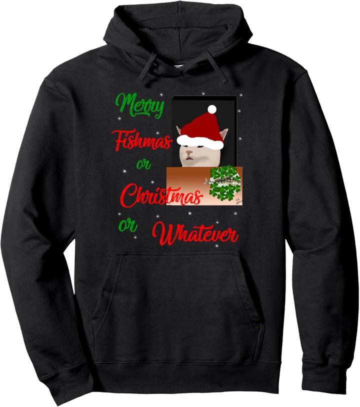 lustiges Katzen ugly christmas sweater Outfit Meme Katzen Pullover Hoodie