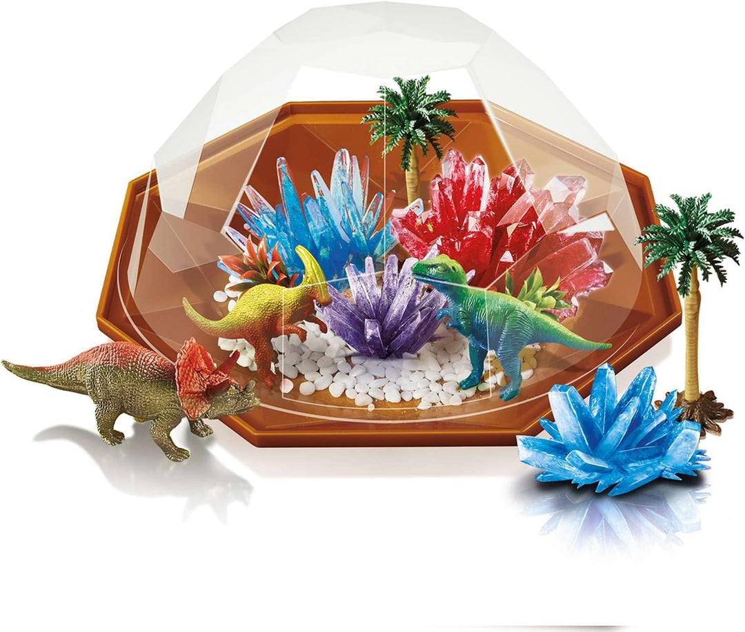4M Crystal Growing: Kristalle züchten: Dinosaurier Kristall-Terrarium - Experimentierkasten Kinder a