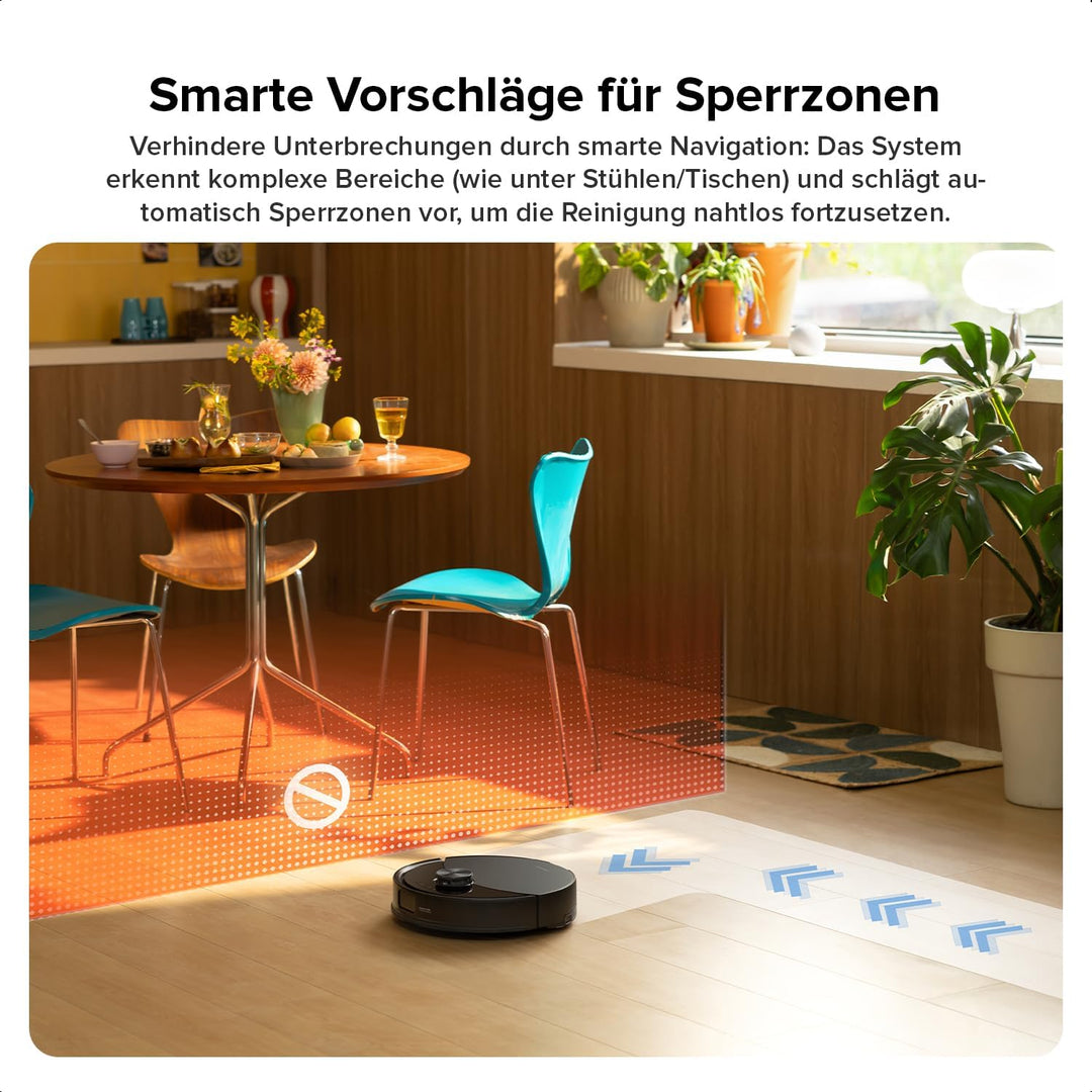 roborock Q10 S5 Saugroboter mit Wischfunktion, 10.000 Pa HyperForce Saugkraft, Dual Anti-Tangle Syst