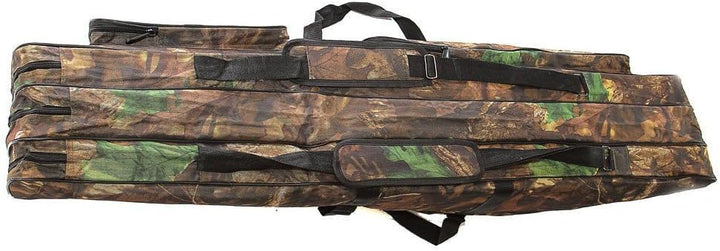 KANANA Angeltasche Rutentasche Rutenfutteral Angelkoffer Anglertasche Tasche (3fach) 120cm