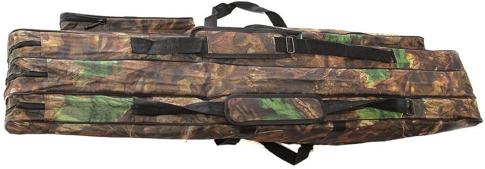 KANANA Angeltasche Rutentasche Rutenfutteral Angelkoffer Anglertasche Tasche (3fach) 70cm