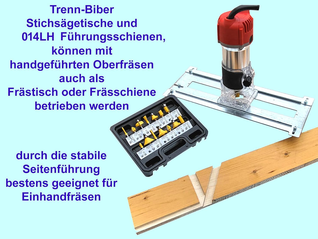 Trenn-Biber 012LK-4 Stichsägentisch für Stichsägen und Oberfräsen - Sägetisch, zum Laminat schneiden