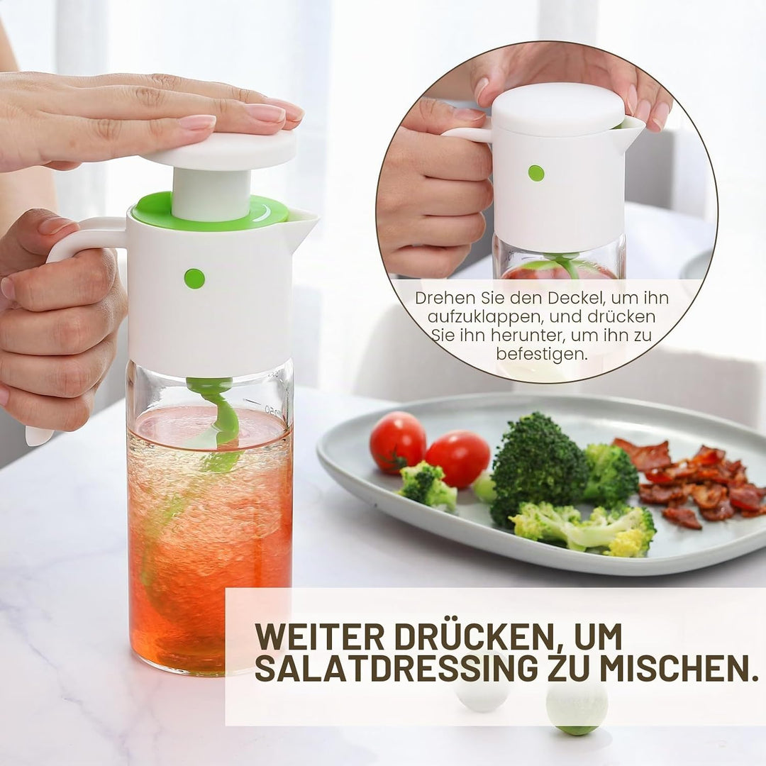 Vucchini Salatdressing-Mischflasche 300ml /10oz Pressbecher für Saftaufbewahrung Ketchup Grün, Grün