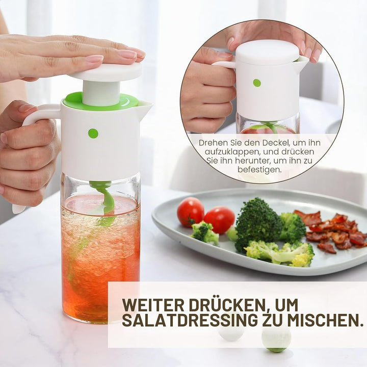Vucchini Salatdressing-Mischflasche 300ml /10oz Pressbecher für Saftaufbewahrung Ketchup Grün, Grün