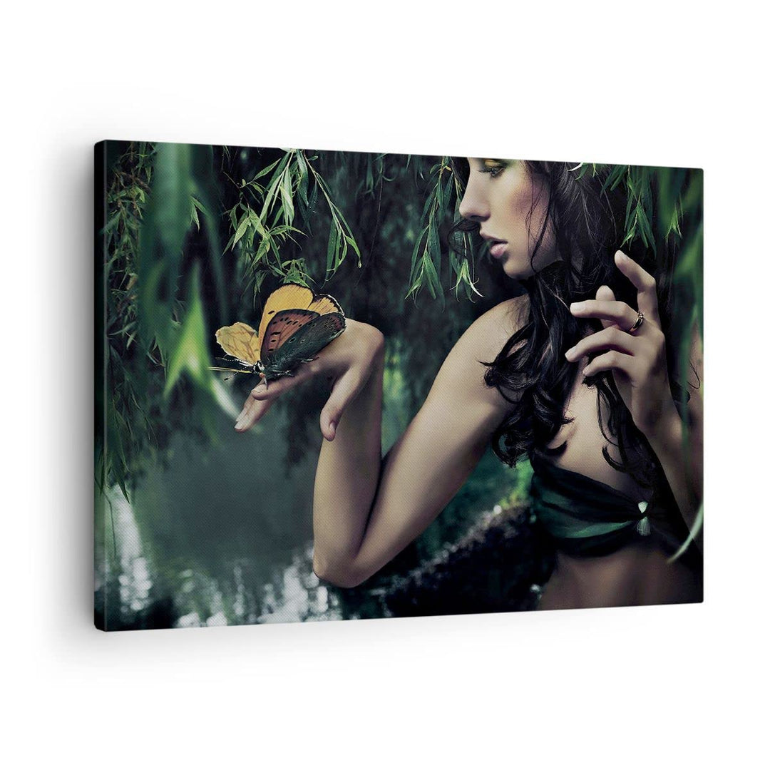 Bilder auf Leinwand Körper Kosmetik Mode Schmetterling Leinwandbild 70x50cm Wandbilder Dekoration Wo