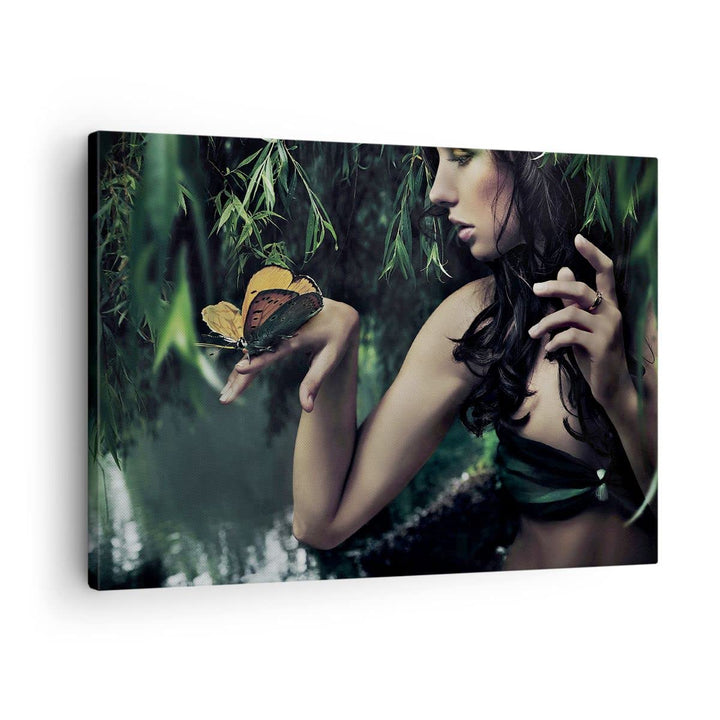 Bilder auf Leinwand Körper Kosmetik Mode Schmetterling Leinwandbild 70x50cm Wandbilder Dekoration Wo