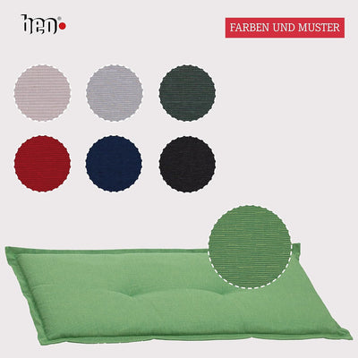 Beo Bankauflage 100 x 45 cm Waschbar Ascot | Premium-Qualität Made in EU | Atmungsaktive Gartenbank