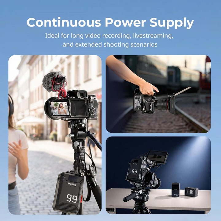SMALLRIG LP-E6P USB-C-Dummy-Akku für Canon, magnetisches Spiralkabel - 6414