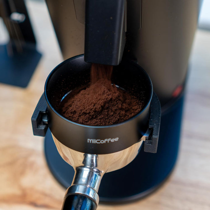MiiCoffee 58 mm magnetischer Dosiertrichter – Espresso-Kaffee-Dosierring – eloxiertes Aluminium mit