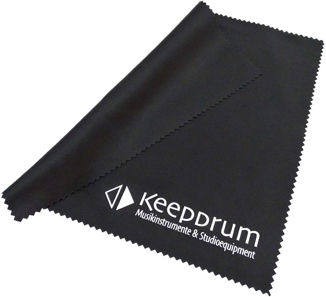 K&amp;M 12227 Ablageplatte mit Getränkehalter anschraubbar + keepdrum Poliertuch