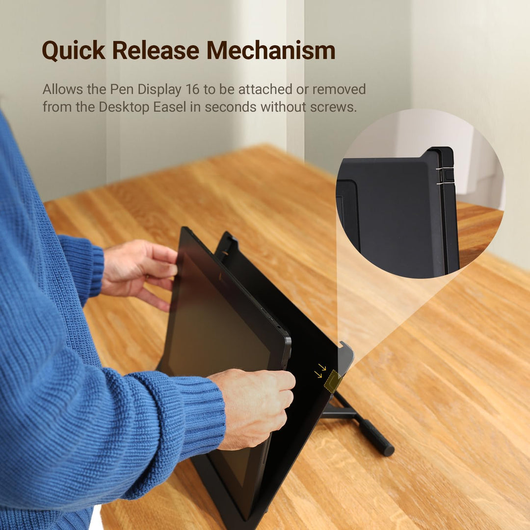 XENCELABS Desktop Easel für Pen Display 16 Bundle and Pen Display 16 Essentials, Verstellbarer Ständ