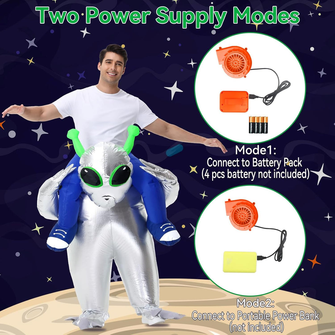 Aufblasbare Ausserirdische Kostüm Erwachsene Kinder Halloween Ausserirdische Kostüme Anzug für Männe