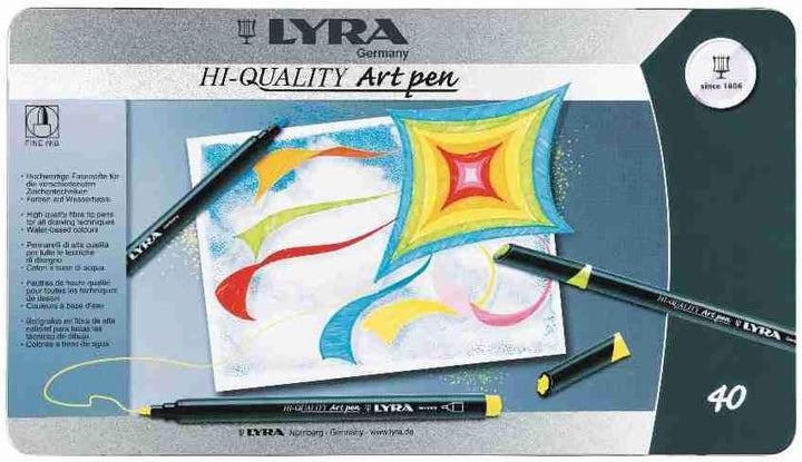 LYRA Art Pen, Fasermaler, 40 Faserstifte, 40 Faserstifte