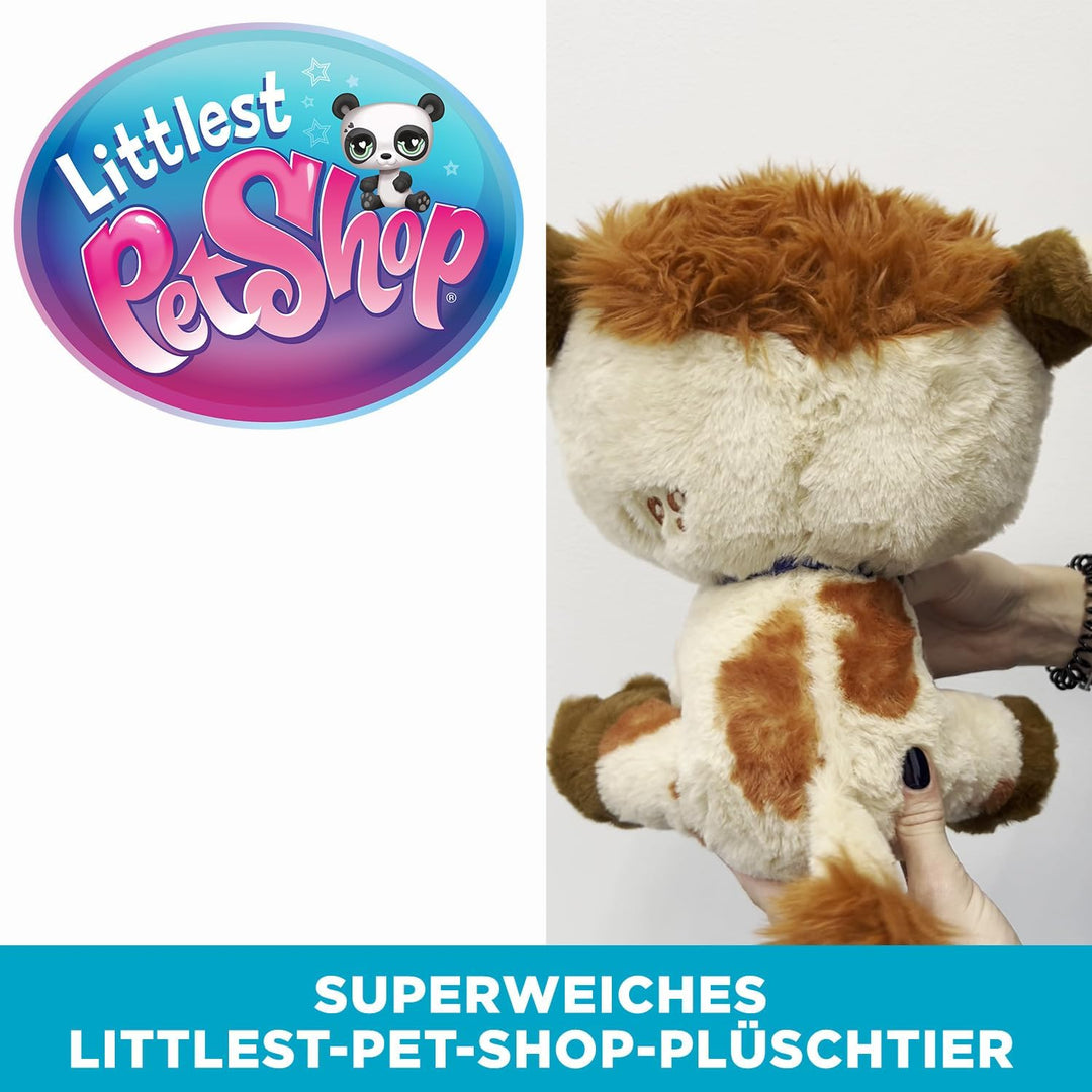 Littlest Pet Shop - Plüschkuh 25 cm - Littlest Pet Shop LPS Deluxe Kuh – Niedliche Plüschtiere mit g