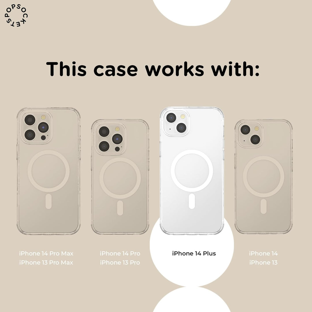 PopSockets: PopCase PlantCore für MagSafe - Hülle für iPhone 14 Plus mit Abnehmbarem PopGrip Slide S