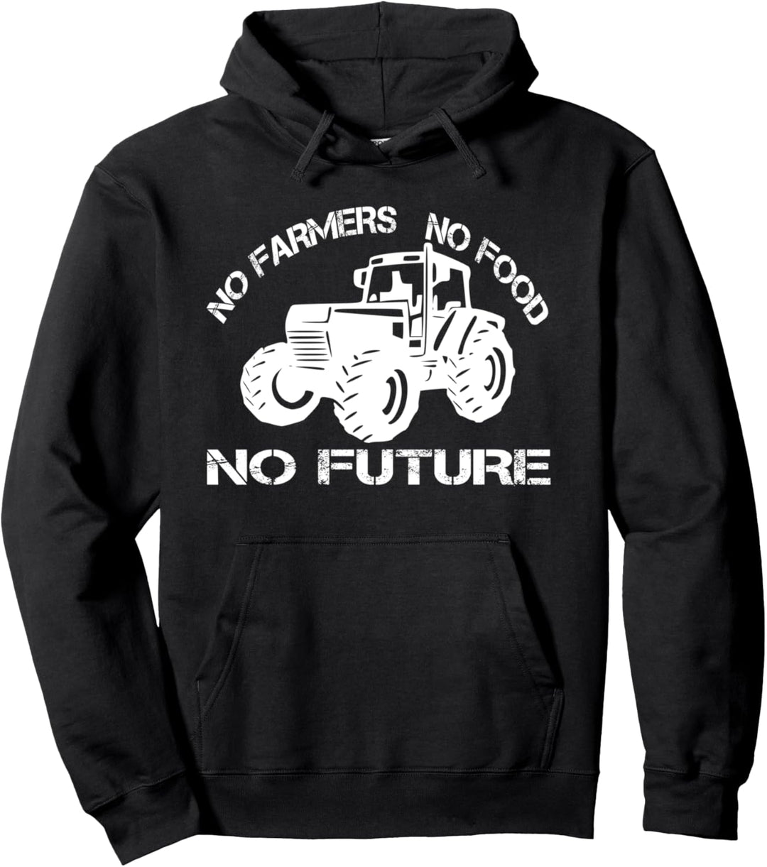 No Farmers No Food No Future Demo Trecker-Demo Demonstration Pullover Hoodie