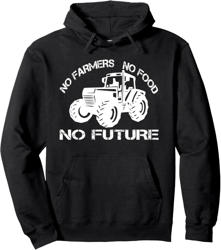 No Farmers No Food No Future Demo Trecker-Demo Demonstration Pullover Hoodie