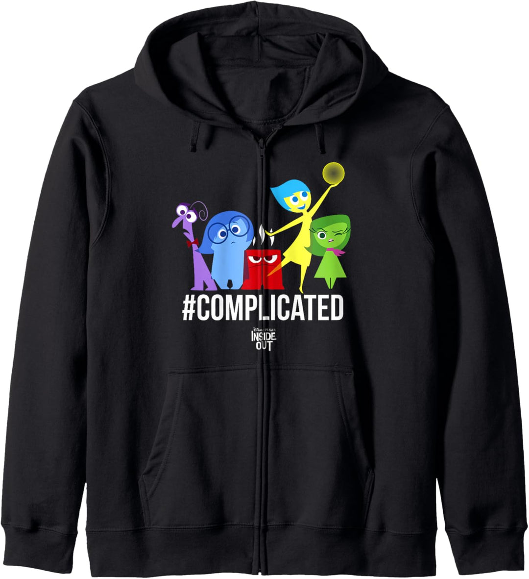 Disney Pixar Inside Out Complicated Emotions Kapuzenjacke