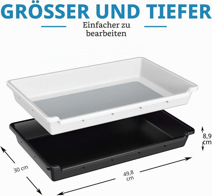 Naturehydro Trimming Tray with Dry Sift Tools Trim Bin for Pollen and Herbs with Screen 2-in-1 Herb
