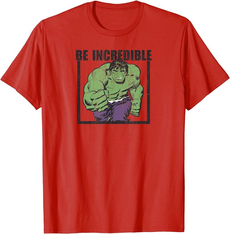 Kids Marvel Hulk Be Incredible Graphic T-Shirt C2 6 Lemon