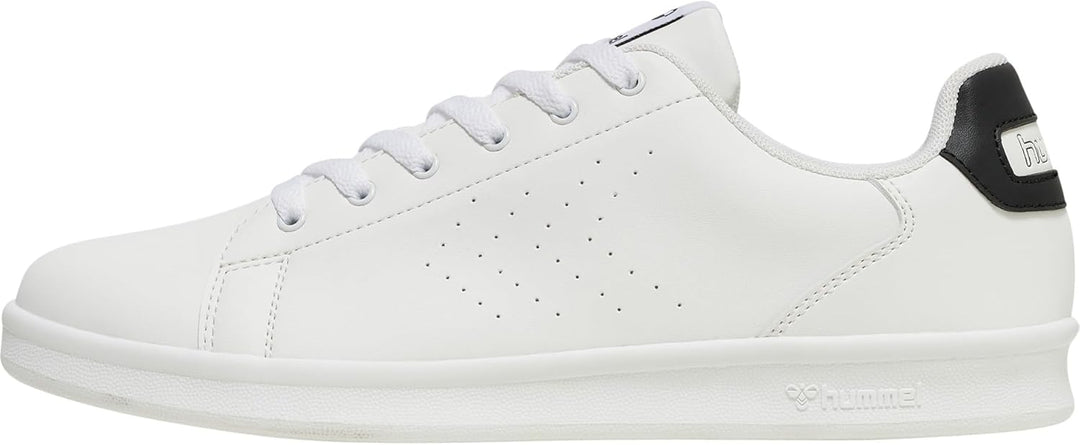 hummel Herren Busan Court Sneaker Turnschuhe 38 EU White Black, 38 EU White Black