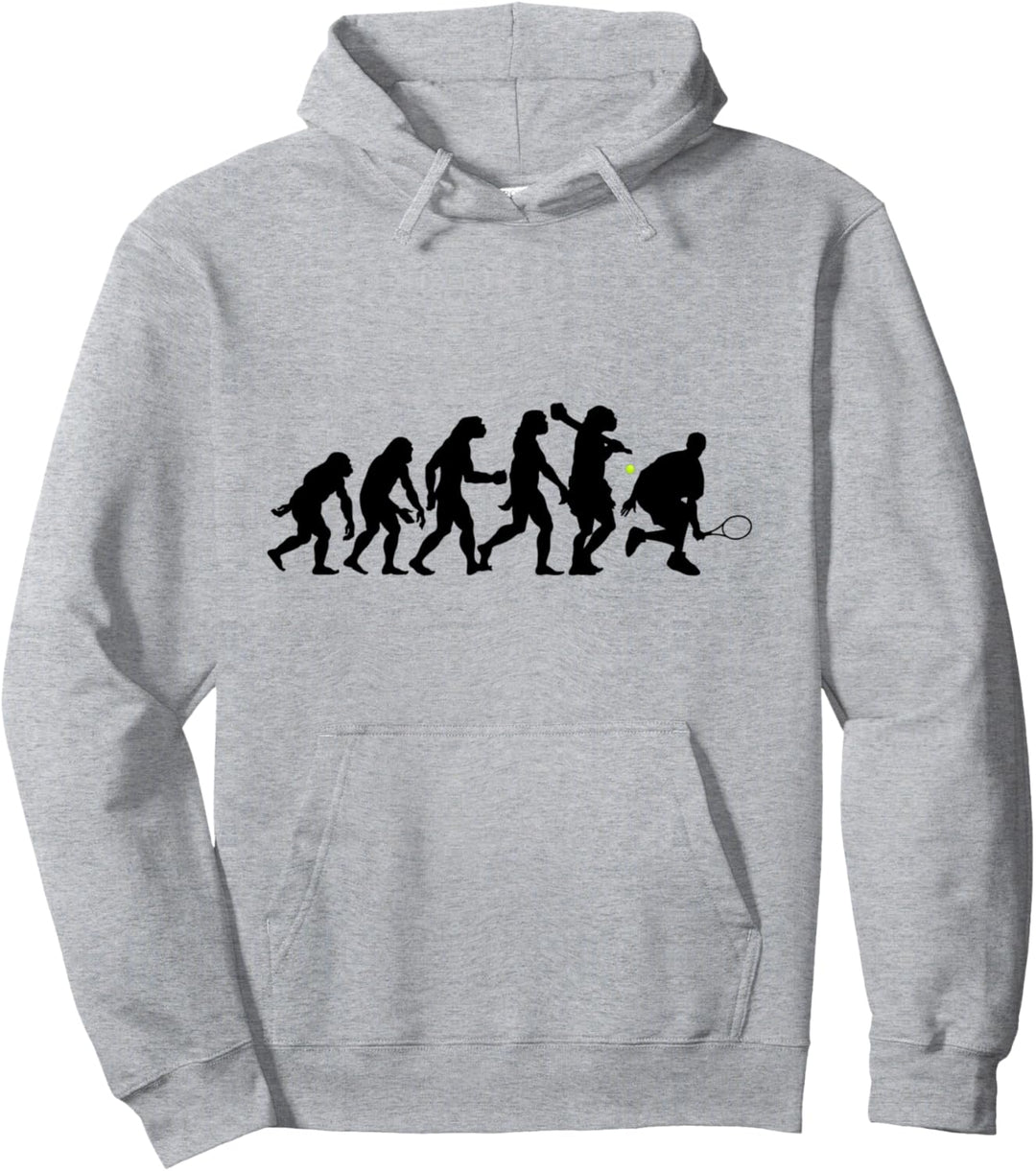 Tennisspieler Tennis Spielen Sport Retro Evolution Tennis Pullover Hoodie