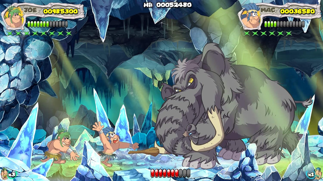 New Joe & Mac: Caveman Ninja - T-Rex Edition [PS4] PlayStation 4, PlayStation 4