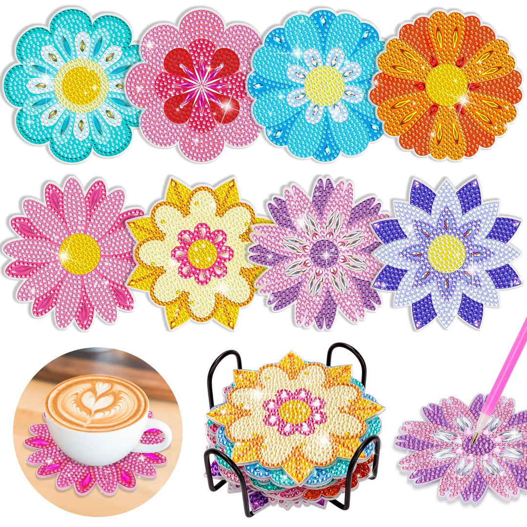 Basteln Mädchen 8 9 10 7 Jahre: Geschenke für Mädchen 7 8 9 10 11 Jahre Diamond Painting Kinder Blum