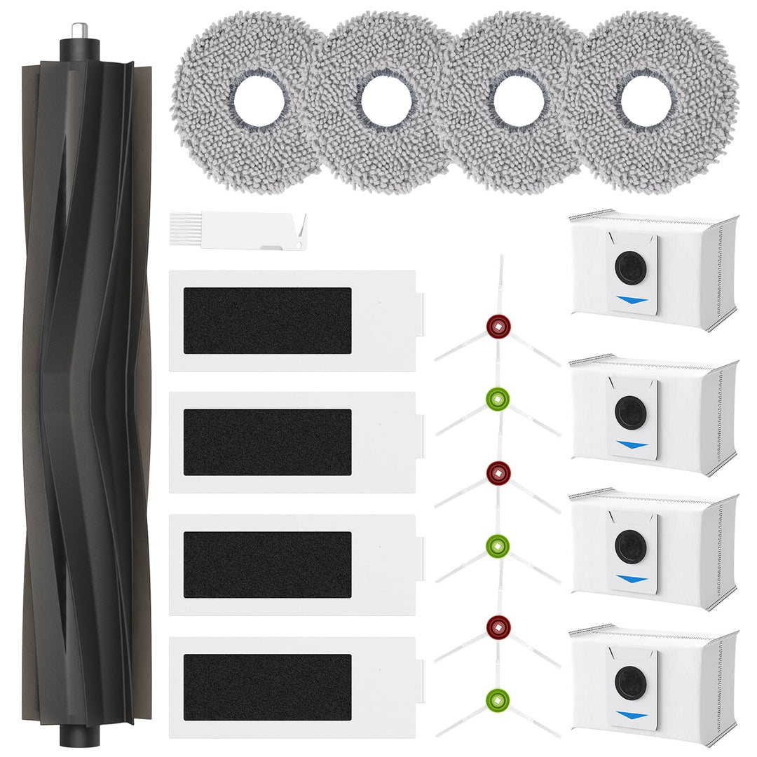 20 Stück Zubehör für Ecovacs Deebot T20 Omni / T20e Omni / T20 Max/ T20 Pro Saugroboter,1 Hauptbürst
