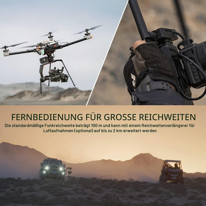 Tilta Mattbox,Mirage Motorisiertes VND Kit Matte Box mit Filterrahmen für DSLR/Spiegellose Kameras,9