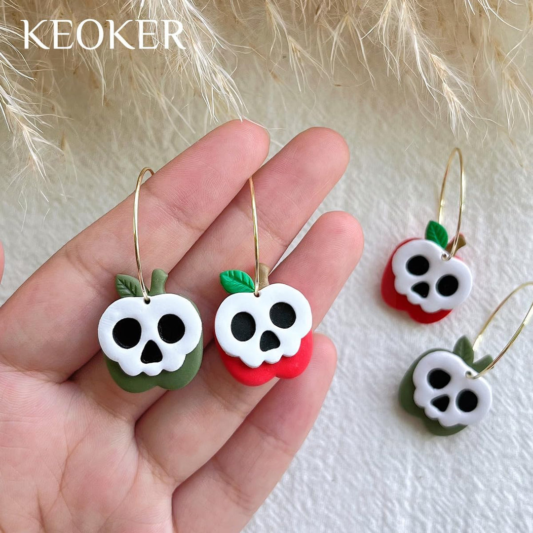 KEOKER Polymer Clay Cutters Halloween, Clay cutters for Halloween Earrings Making, 10 Shapes Hallowe