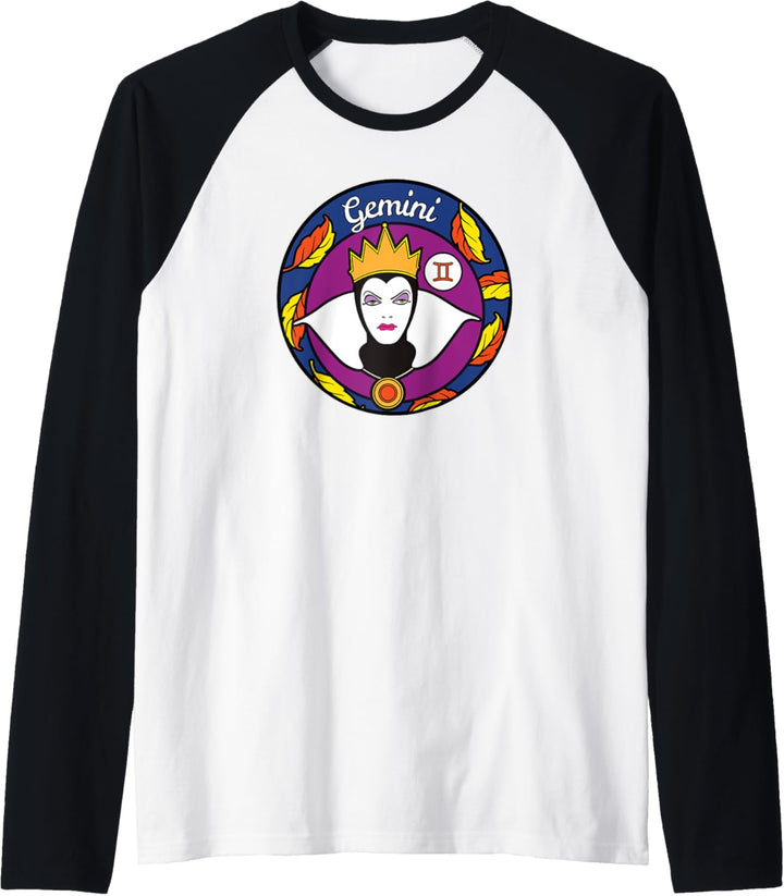 Disney Villains The Evil Queen Gemini Zodiac Raglan